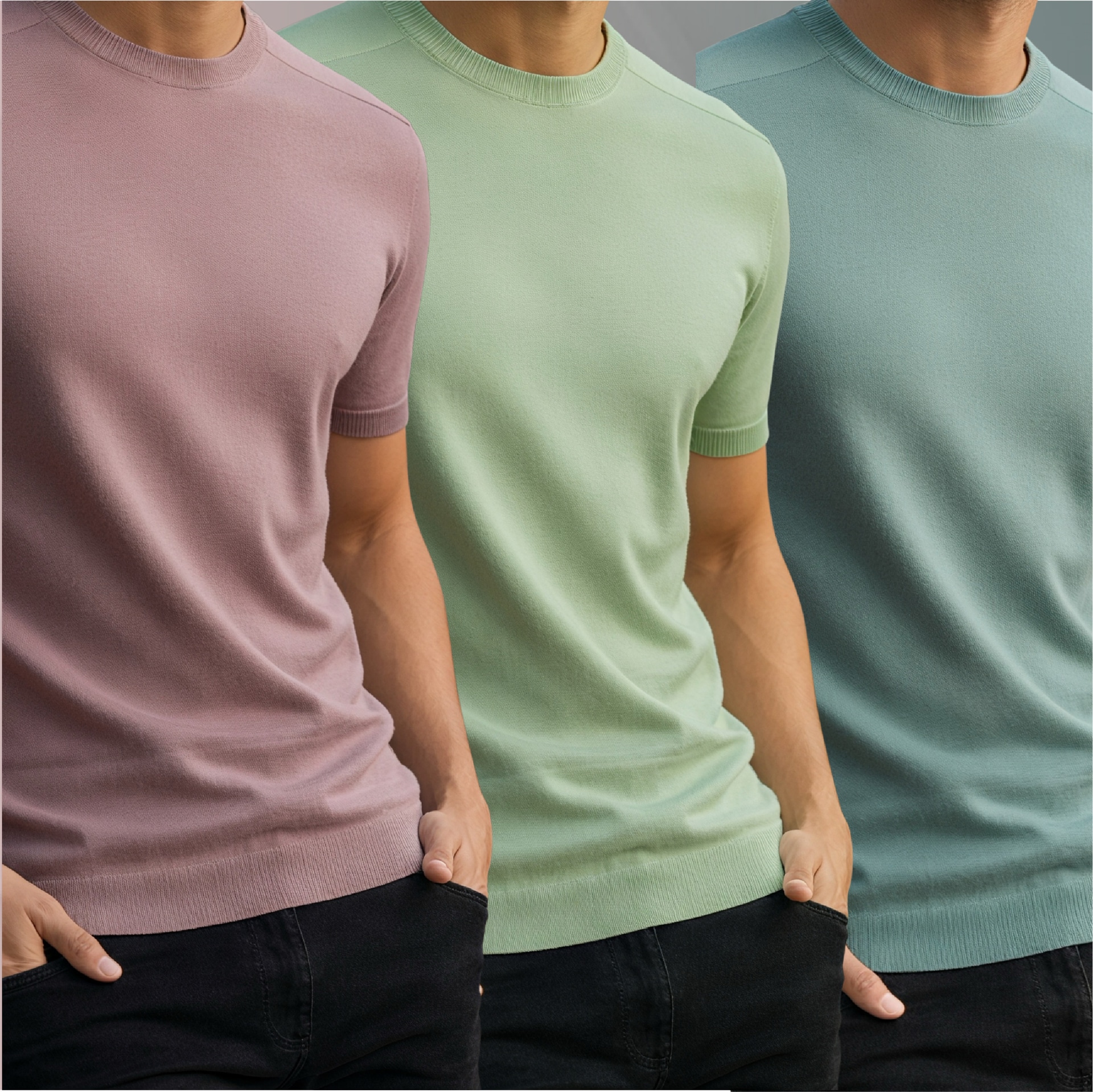 Mock Neck (Brick-Lemon-Pastle)