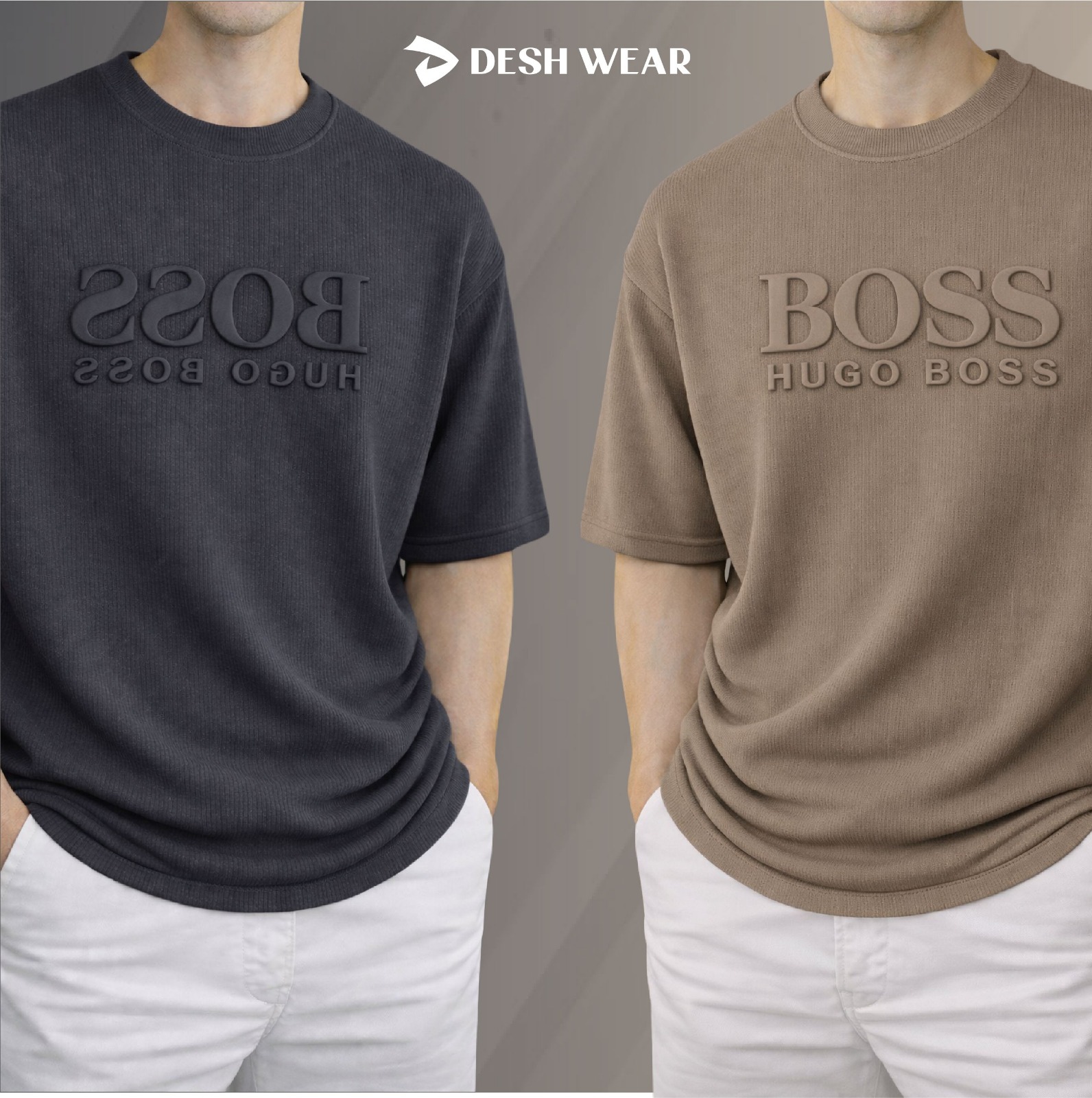 Boss (Charcoal-Biscuit)