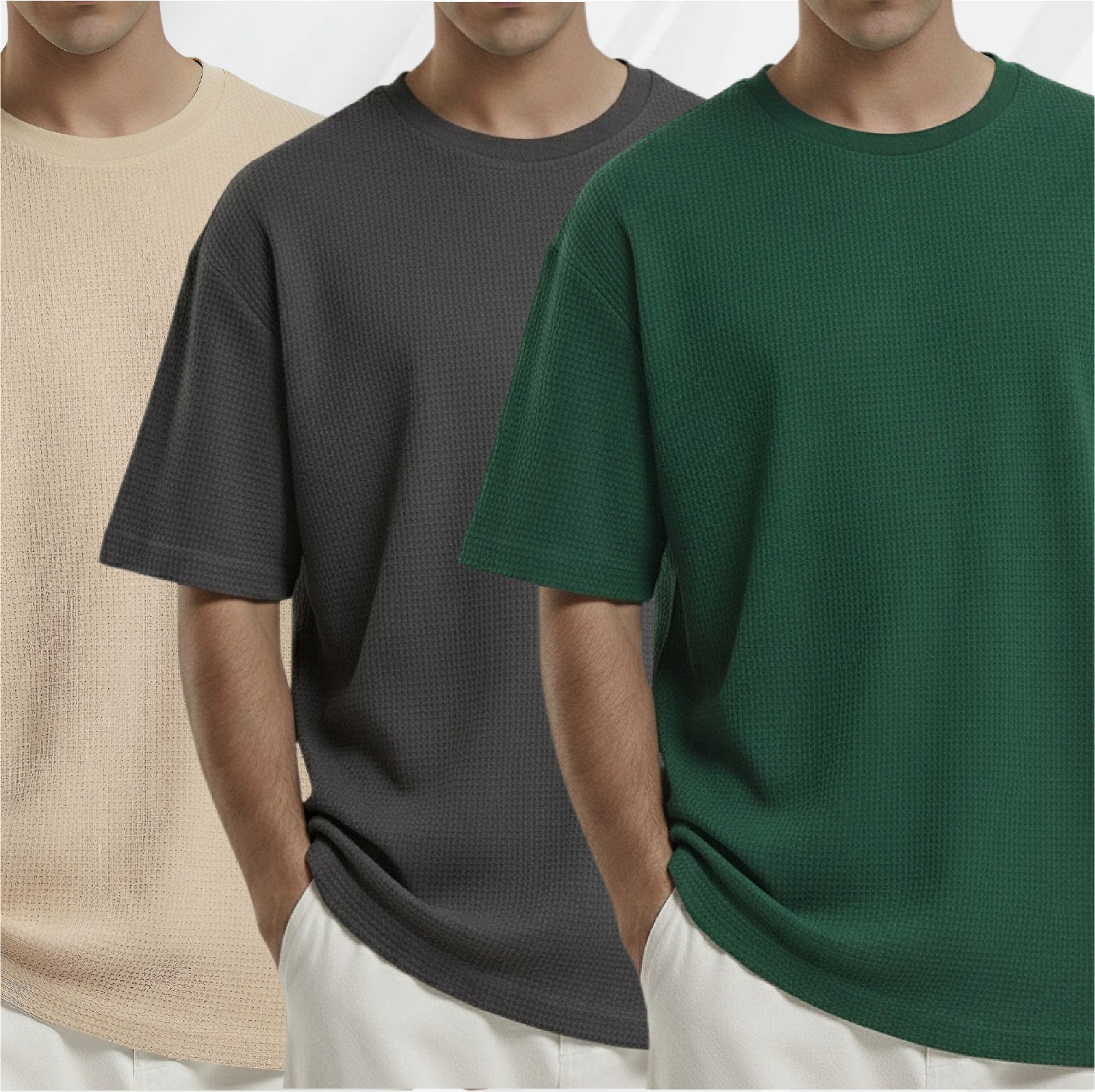 Waffle (Biscuit-Charcoal-Green)