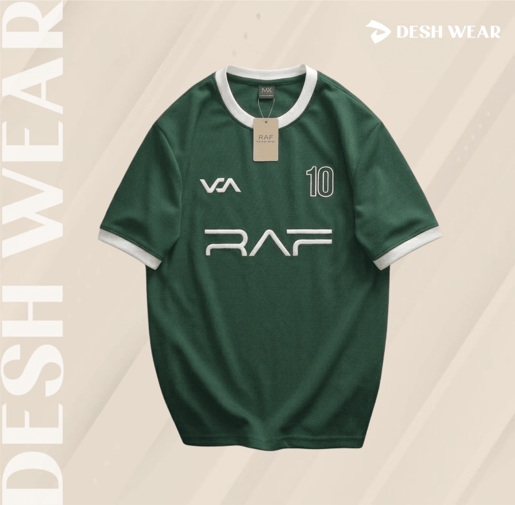 Premium mesh fabric jersey Bottle green