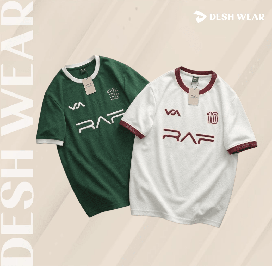 Premium mesh fabric jersey Bottle green, White