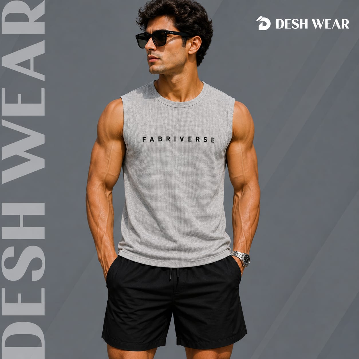 Premium Waffle Tank Top (Pearl White)
